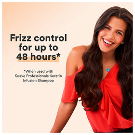 Suave Keratin Infusion Color Care Conditioner four-bottle pack for family color care.