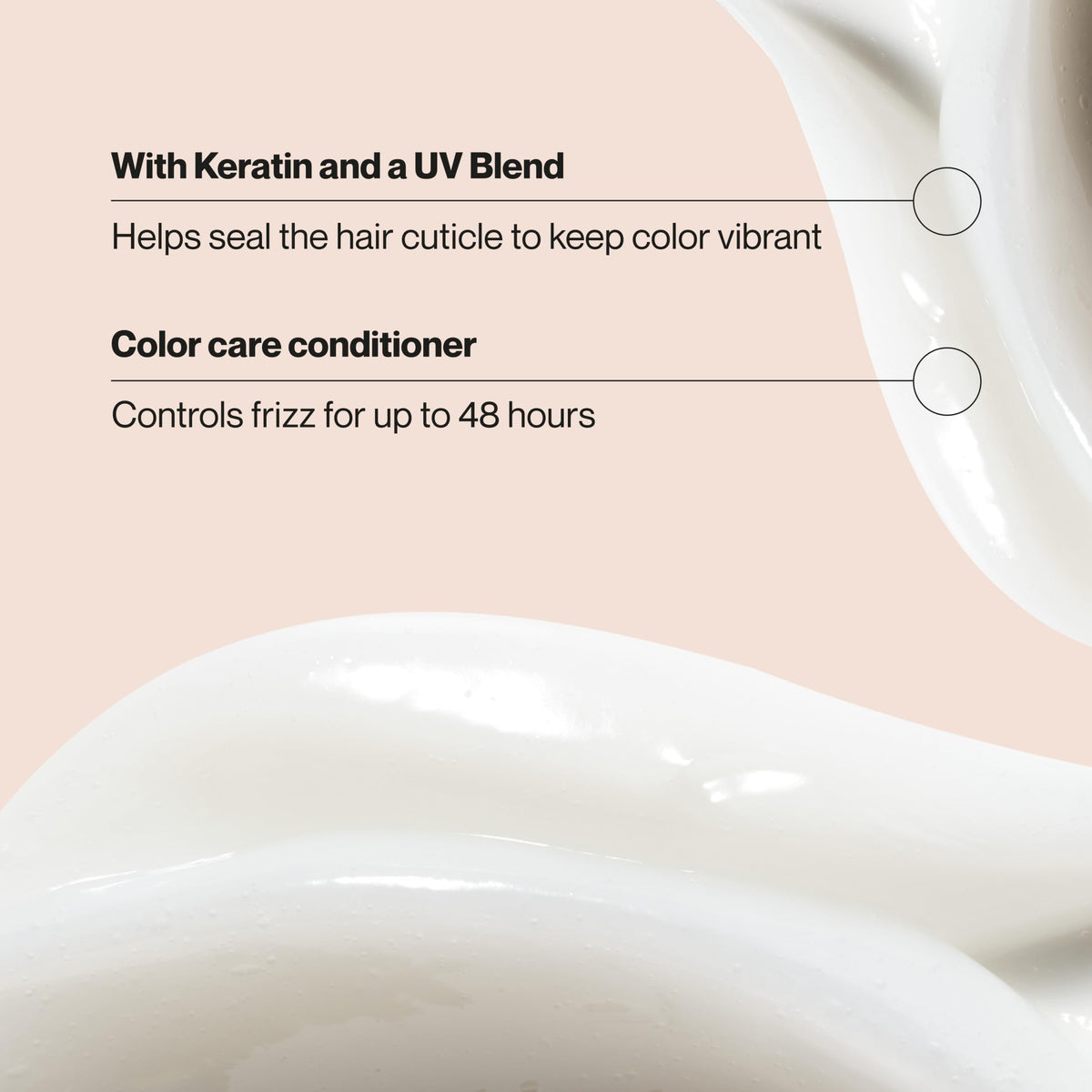 Smooth-cuticle sealing with Suave Keratin Infusion Color Care Conditioner