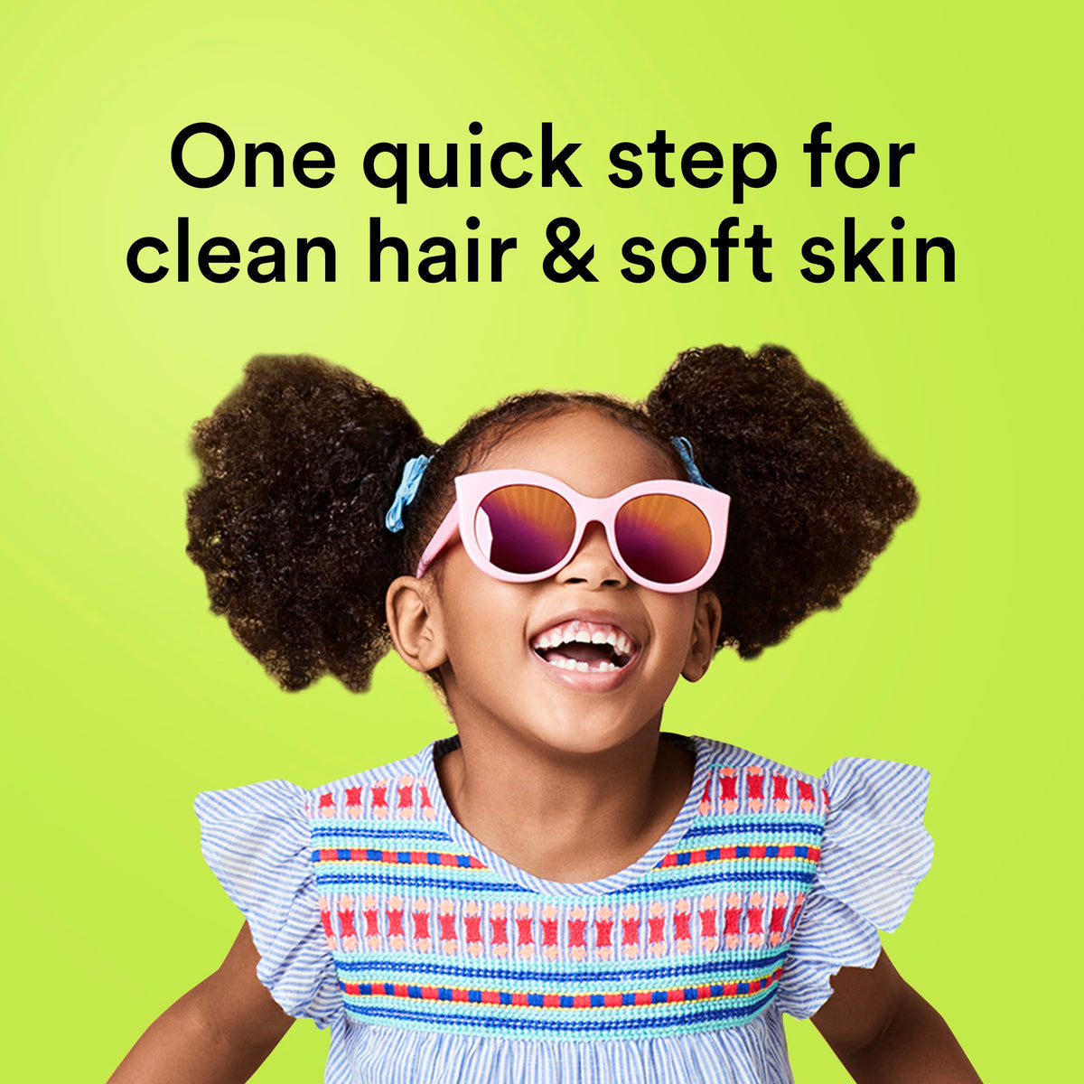 Suave Kids 3-in-1 Apple bottle back label with dermatology-tested formula