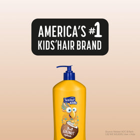Soft skin and shiny hair after using Suave Kids 3-in-1