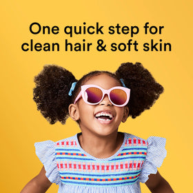 Suave Kids Coconut Splash 3-in-1 tear-free formula highlights gentle cleaning.