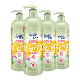 Suave Kids detangling conditioner bottle with almond honey for smooth combing