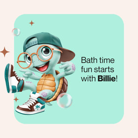 Happy child enjoying bath with Suave Kids Purely Fun 2-in-1