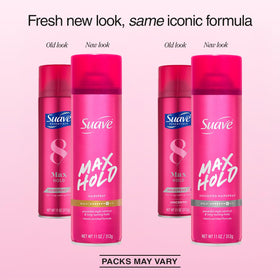 Suave Max Hold unscented bottle 11 oz for fragrance-free styling