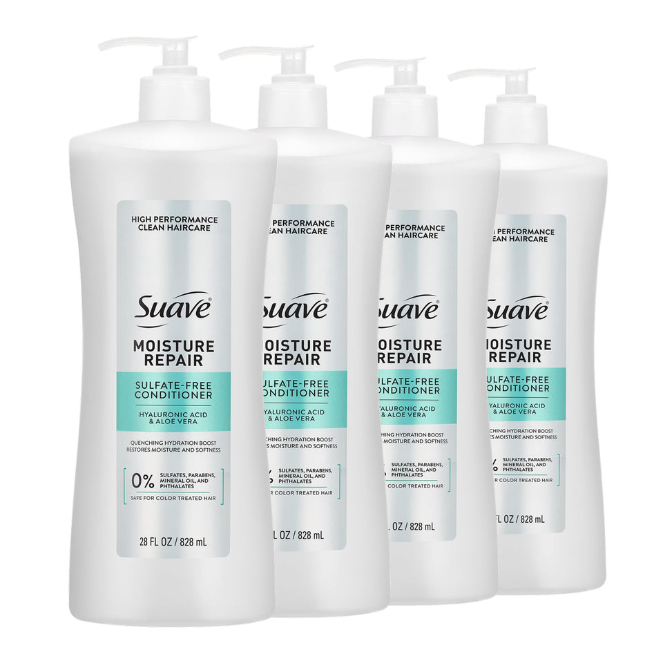 Suave Moisture Repair conditioner bottle boosts hydration for dry hair