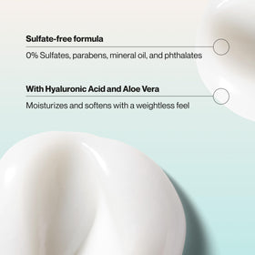 Hair application with Suave Moisture Repair conditioner detangles and smooths