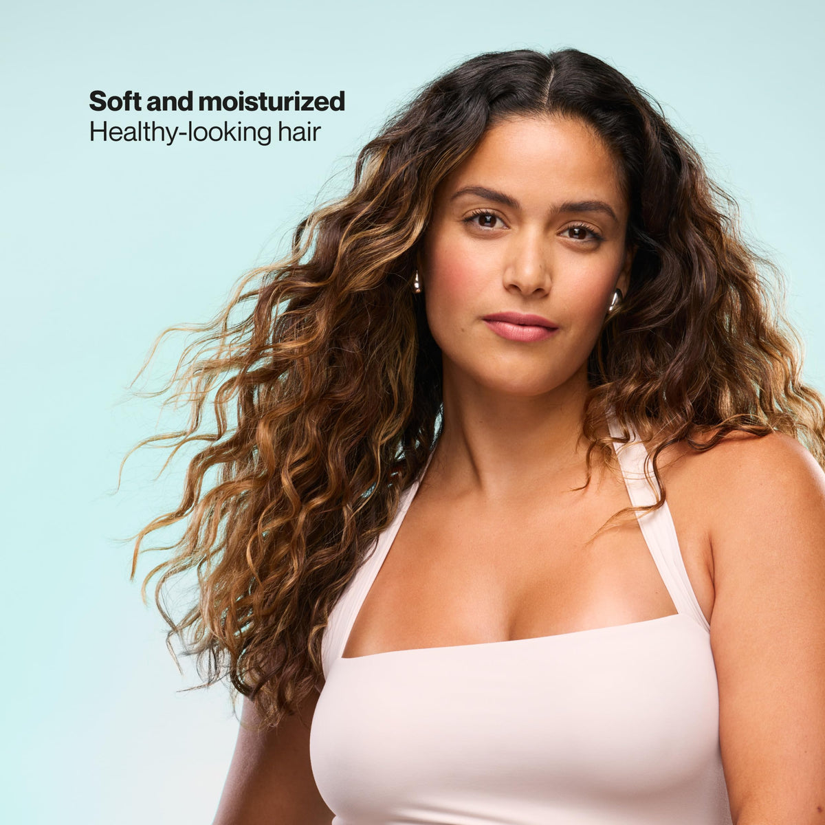 Suave color-safe shampoo bottle cleanses without sulfates.