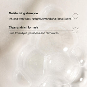 Rich foamy lather shown during washing with Suave moisturizing shampoo.