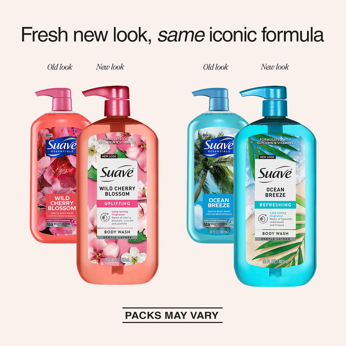 Suave Ocean Breeze bubble-lather close-up showing creamy foam for smooth skin.