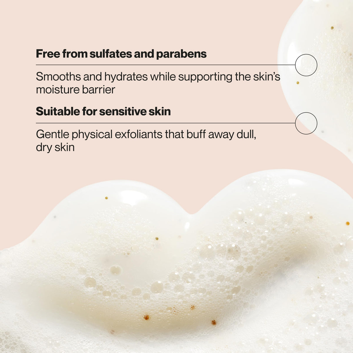 Suave Pistachio Cream Exfoliating Scrub and Wash contains glycerin and vitamin E.