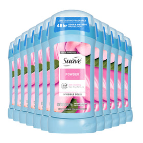 Suave Powder Invisible Deodorant Stick applying for a smooth invisible finish
