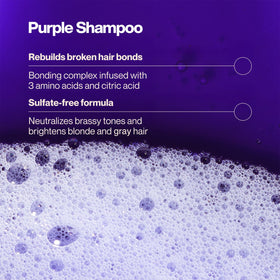 Suave Purple Shampoo neutralizes brassy tones for blonde and gray hair.