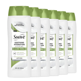 Suave Soothing Hydration lotion bottle front view for daily moisture