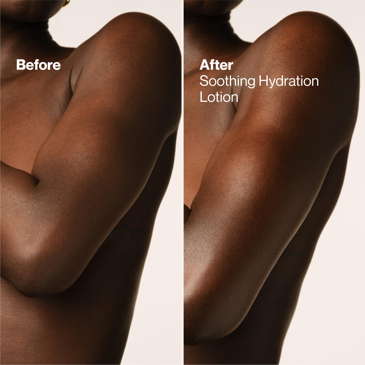 Suave Soothing Hydration non-greasy finish on skin after use