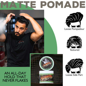 Shine-free finish highlights natural texture and versatile hold