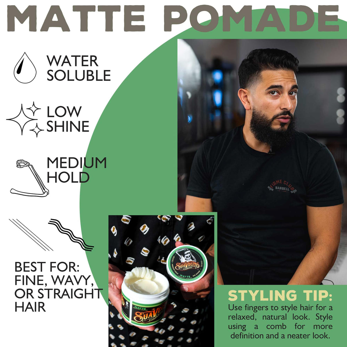 Water-soluble formula washes out easily without greasy feel