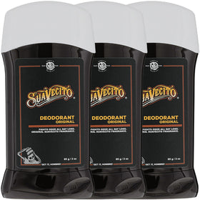 Suavecito Original Scent deodorant 3-pack bottles for all-day freshness