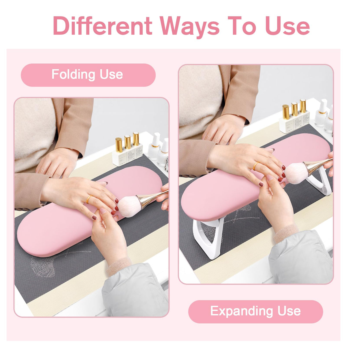 SUBAY Nail Arm Rest ergonomic-design highlights comfortable positioning during detailed manicures.