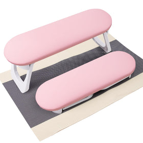 SUBAY Nail Arm Rest folded-compact provides portable ergonomic support for manicures.