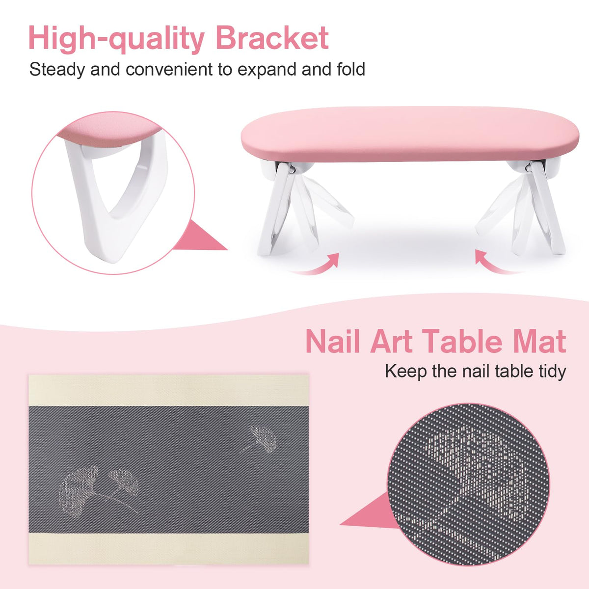 SUBAY Nail Arm Rest no-assembly design is ready to use straight from the box.