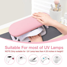 SUBAY Nail Arm Rest pu-leather material showcases premium, durable cover for long sessions.