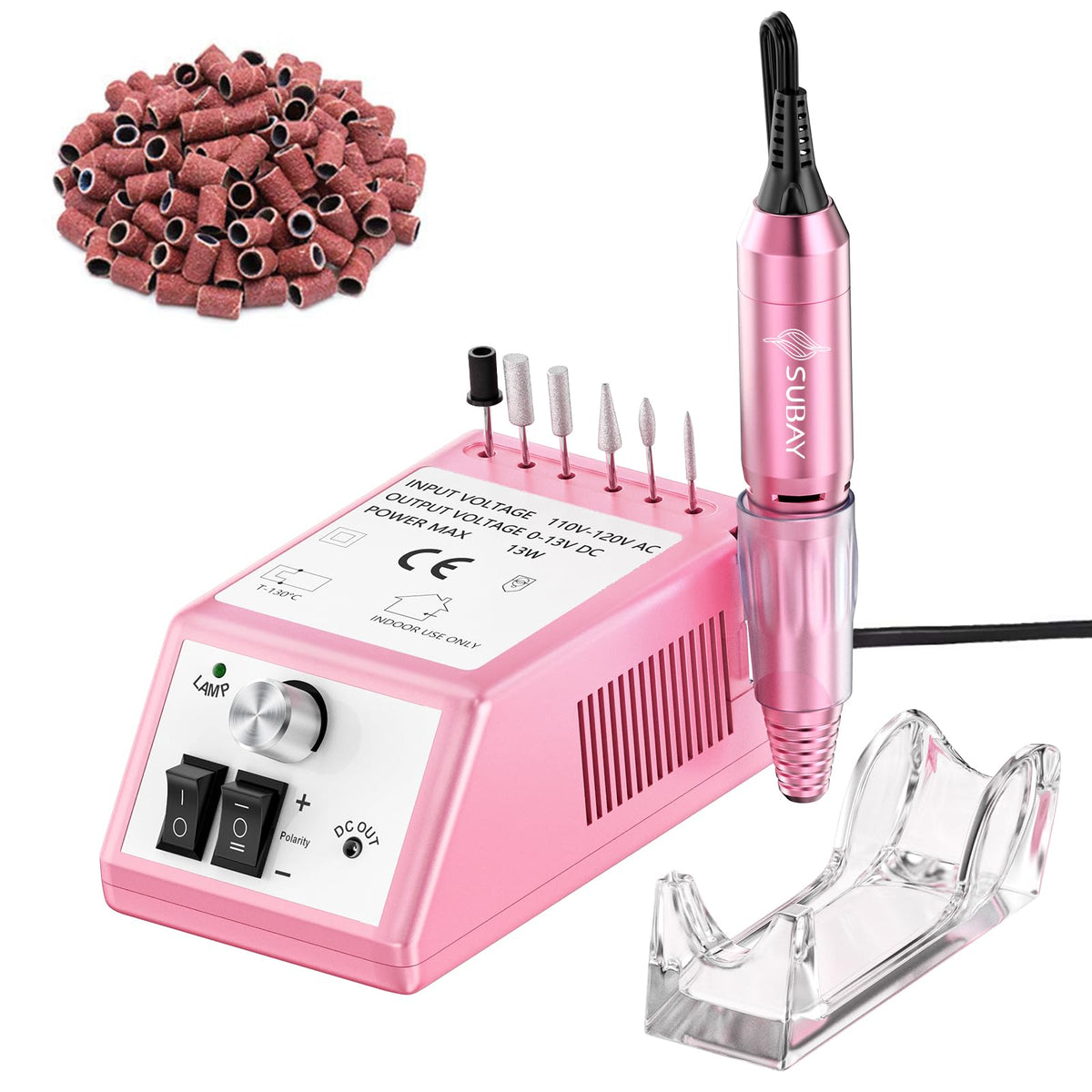 SUBAY nail drill machine front view shows compact and precise.