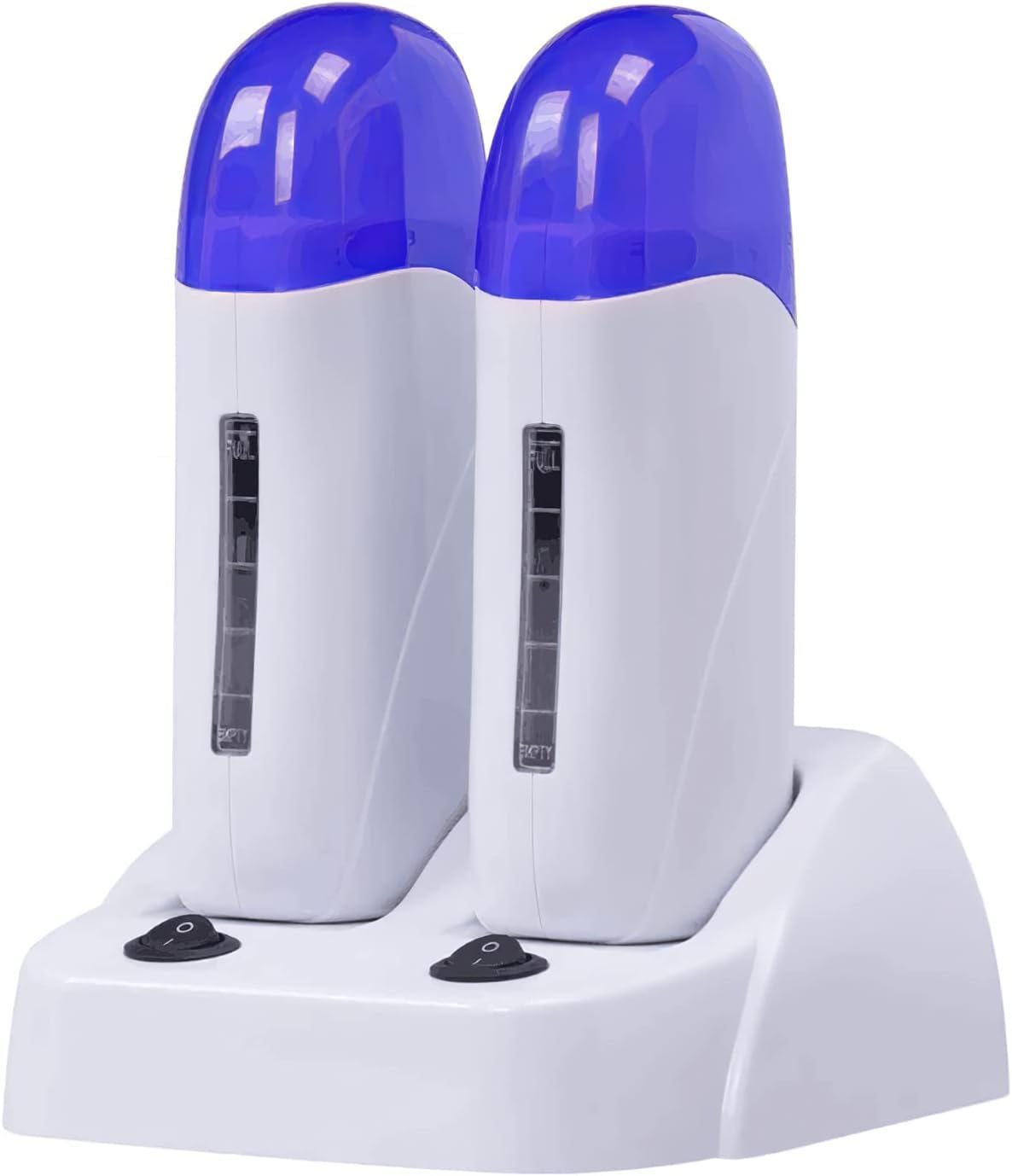 Subay roll-on wax warmer with double cartridges front view, ready for at-home waxing.