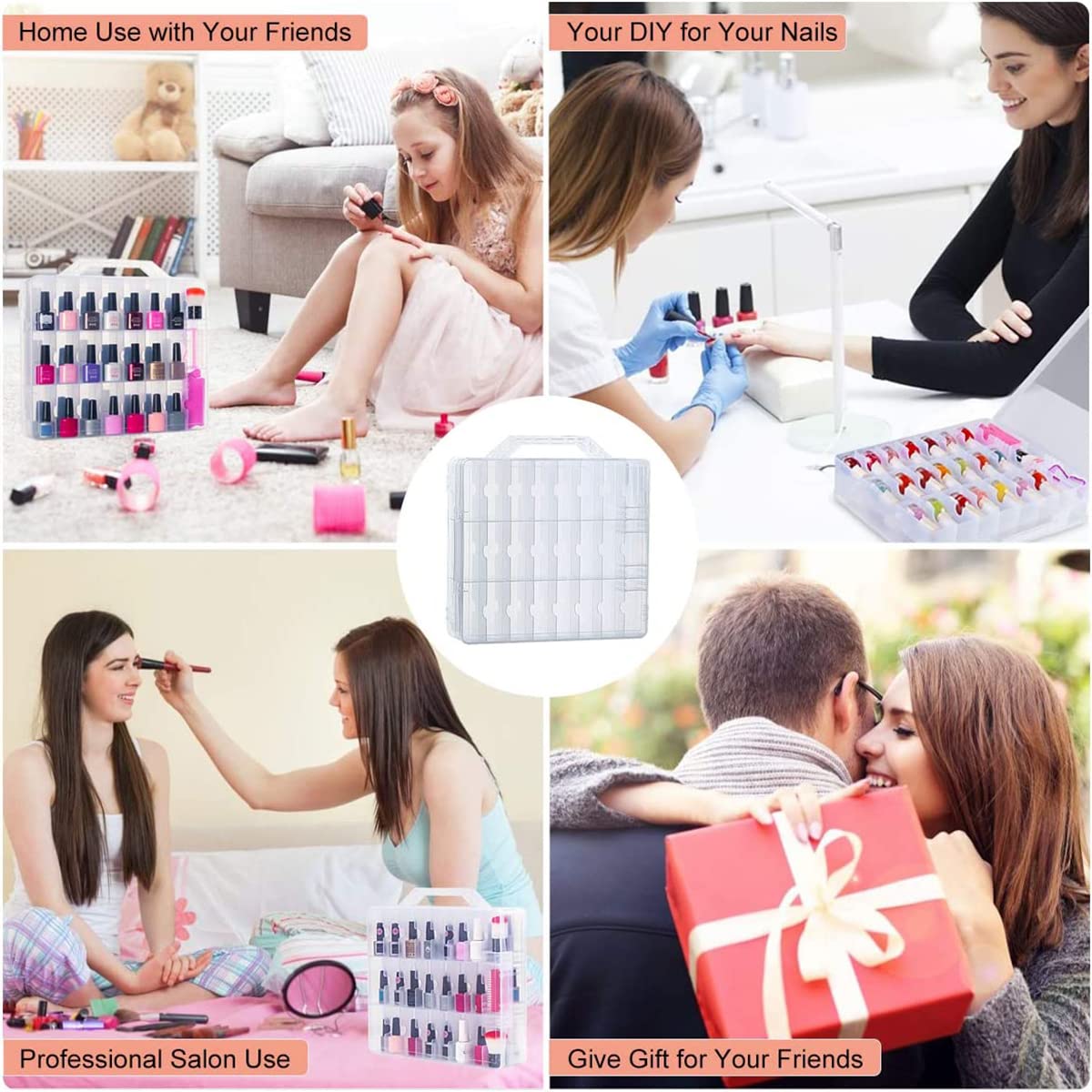 SUBAY travel-friendly nail polish box designed for on-the-go use