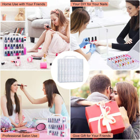 SUBAY travel-friendly nail polish box designed for on-the-go use