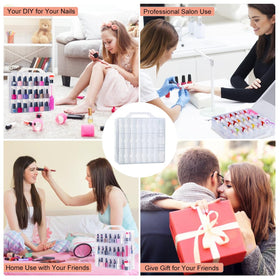 SUBAY travel-ready nail polish storage ready for home or salon use.
