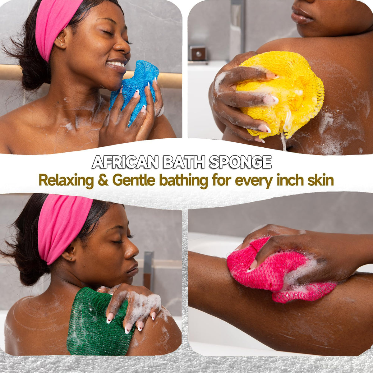 SubSahara sponge in shower producing rich lather for smooth cleansing