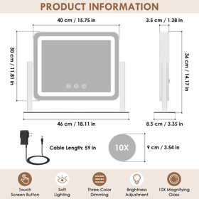 Sucedey 360-degree rotation enables flexible viewing angles.