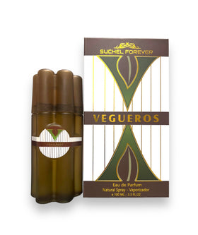 SUCHEL FOREVER Vegueros EDP cap detail highlights premium packaging for a refined daily ritual.
