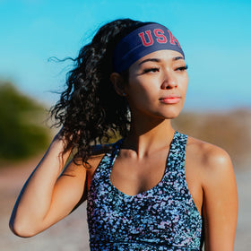 Suddora boho flag design headband adds patriotic flair to your look.