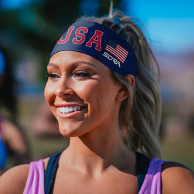 Suddora country flag print headband for sports and cosplay.