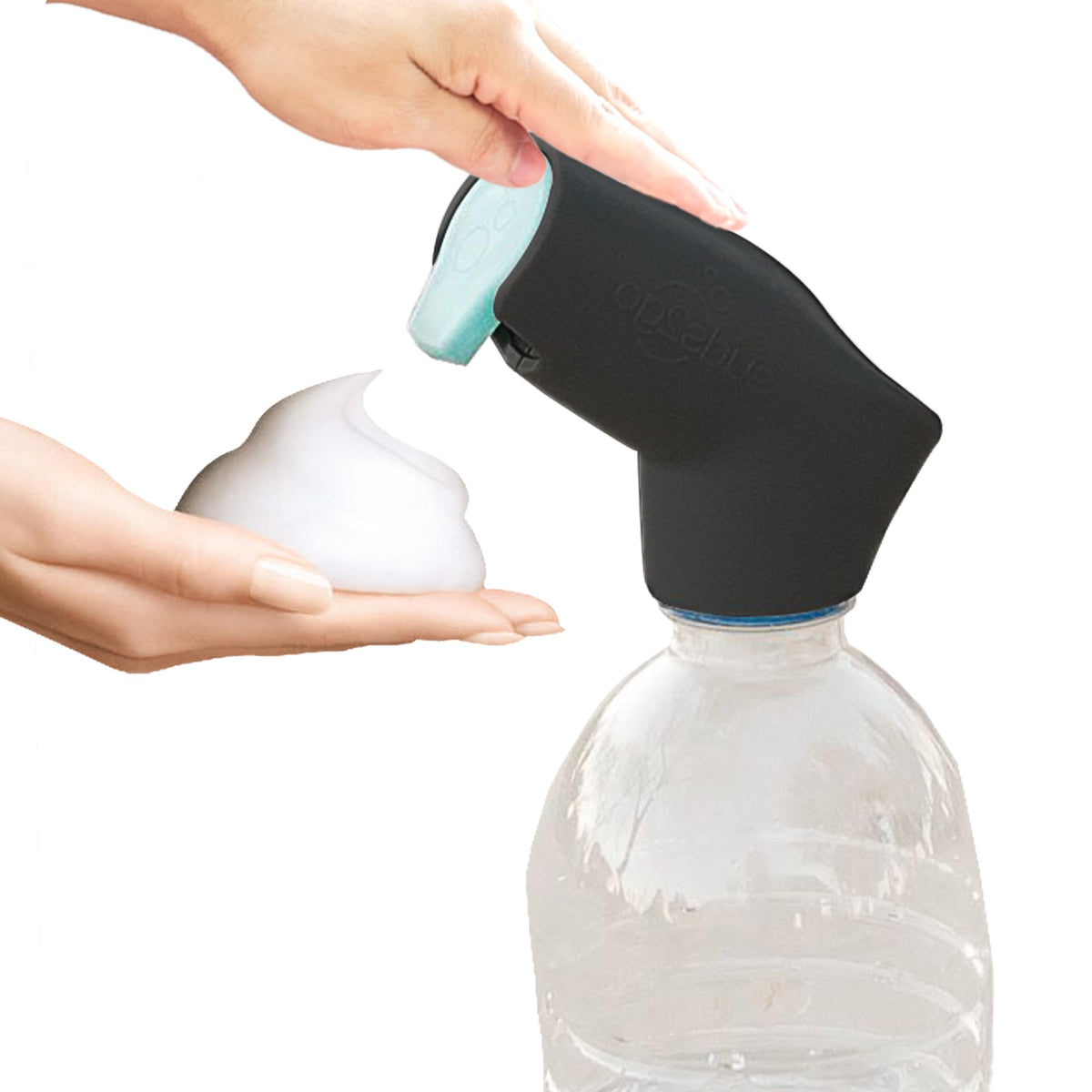 Suds2Go refillable cap two-pack for on-the-go hand washing.