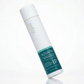 SUDZZFX AquaFix bottle delivers deep moisture for dry, damaged hair.