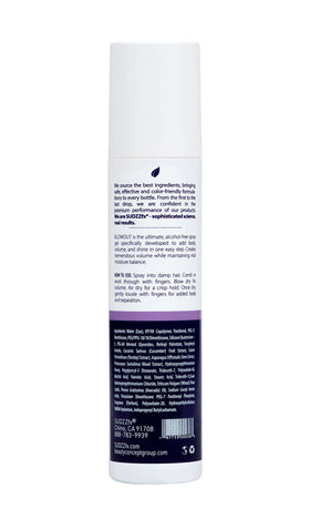 SUDZZFX BlowOut Volume Spray application demonstrates easy styling and lift