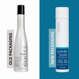 SUDZZFX Cashmere Hydrating Shampoo lathers softly for smooth, moisturized hair.