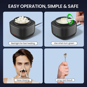 SUERBEATY nose wax kit sticks close-up with ear guards and pads