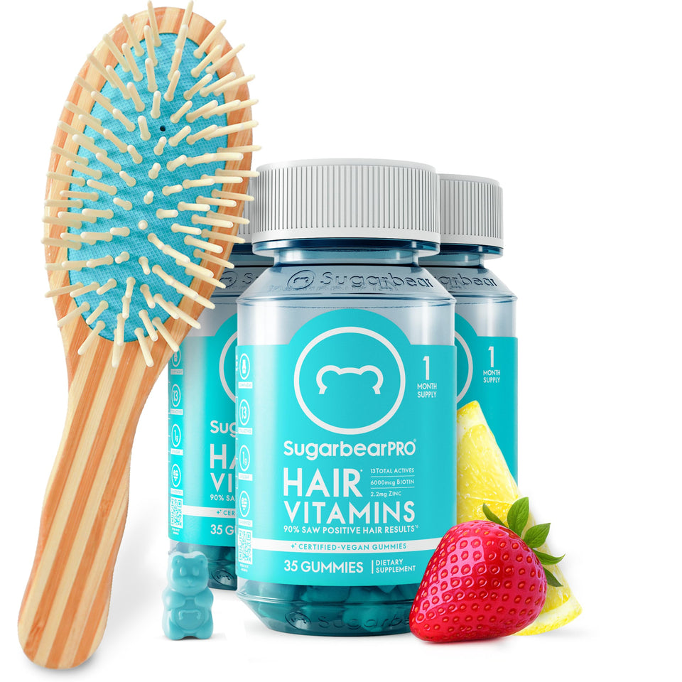 SugarBearHair gentle detangling bamboo brush closeup for smooth detangling