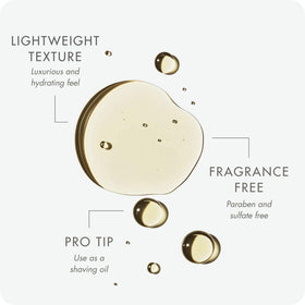 SUGARED + BRONZED Hocoba Oil in-shower use for quick moisture.