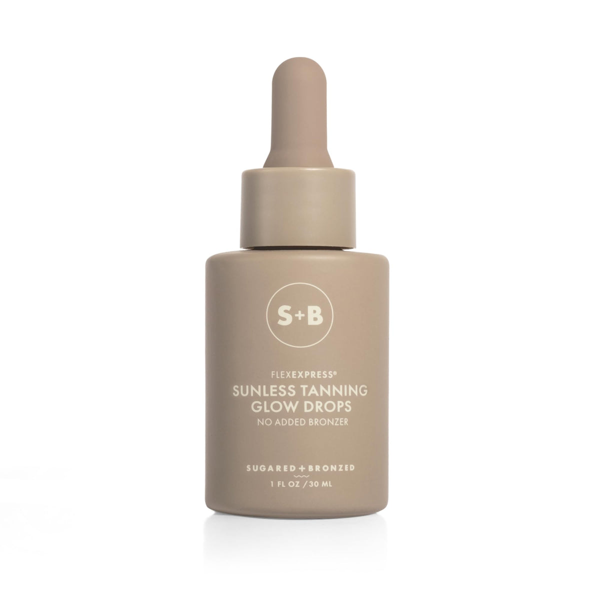 Sugared + Bronzed sunless glow drops bottle ready for a natural glow