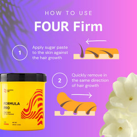 Underarms and sensitive zones treated with organic sugar paste for smoother skin.