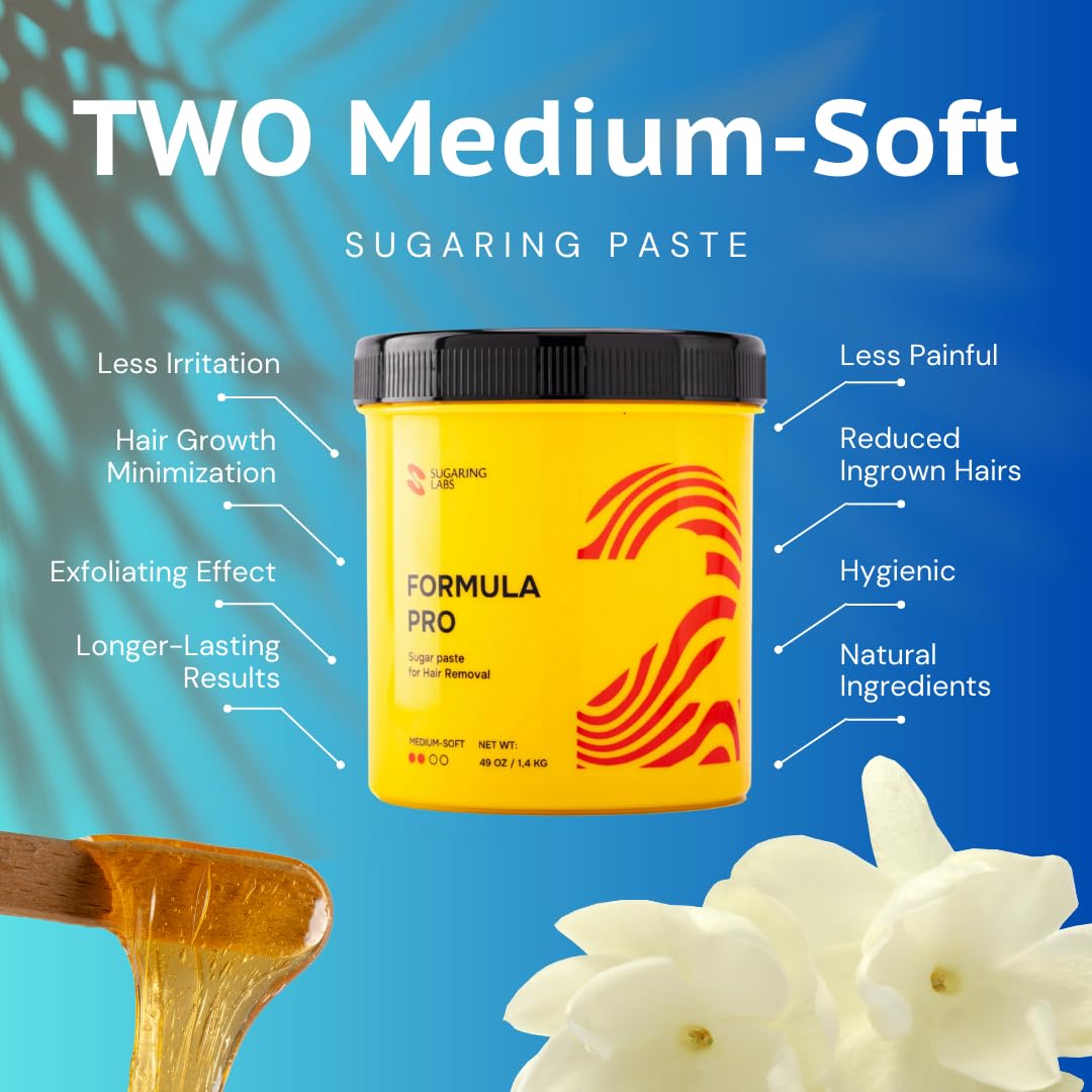 Sugaring Labs FORMULA PRO jar packaging for professional-grade formulation.