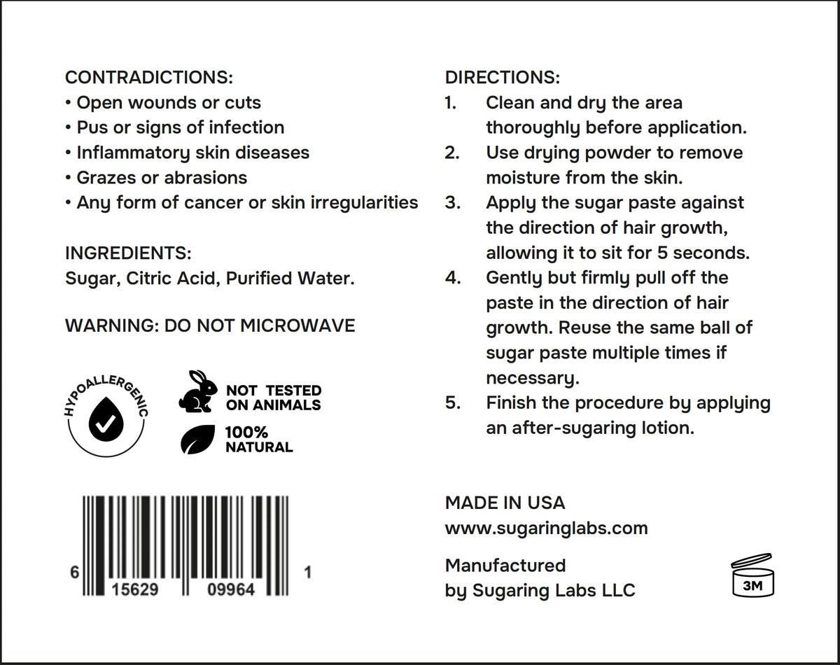 Sugaring Labs Formula Pro Medium sugar paste kit for professionals
