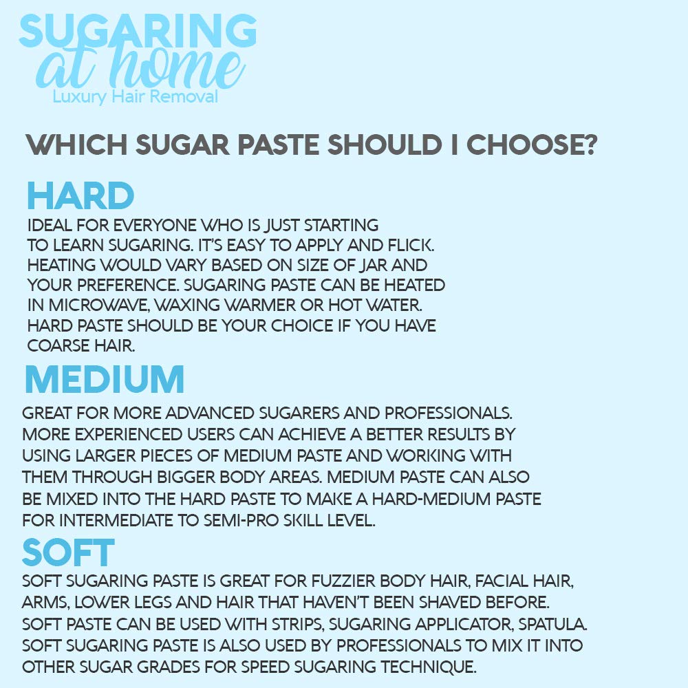 Sugaring NYC medium paste for legs and back creates even skin texture and salon-ready feel