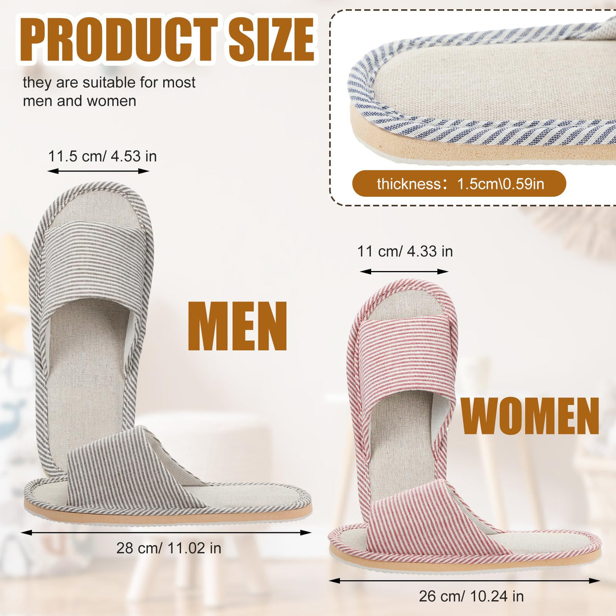 Suhine breathable cotton linen insole delivers cozy, sock-friendly wear