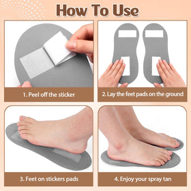 Suhine disposable spray tan feet pads for quick hygienic single-use tanning sessions