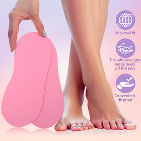 Suhine disposable EVA foam feet pad for hygienic sunless tanning.